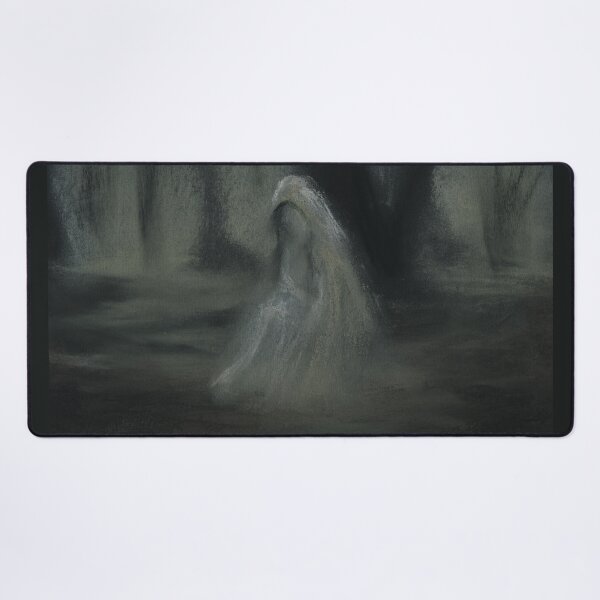 Item preview, Gothic Black Sad Fantasy Art Female Ghost Image Drawing designed and sold by Dariia Zhyrova.