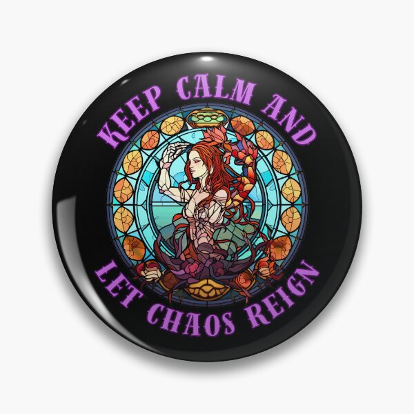 Item preview, Keep Calm And Let Chaos Reign. scorpio zodiac sign designed and sold by ZodiacWonders.