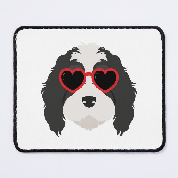 Item preview, Bernedoodle Heart Sunglasses designed and sold by Beezi Graphix.