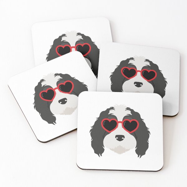 Item preview, Bernedoodle Heart Sunglasses  designed and sold by Beezi Graphix.