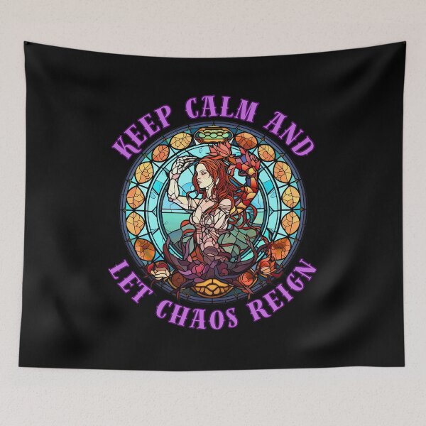 Item preview, Keep Calm And Let Chaos Reign. scorpio zodiac sign designed and sold by ZodiacWonders.