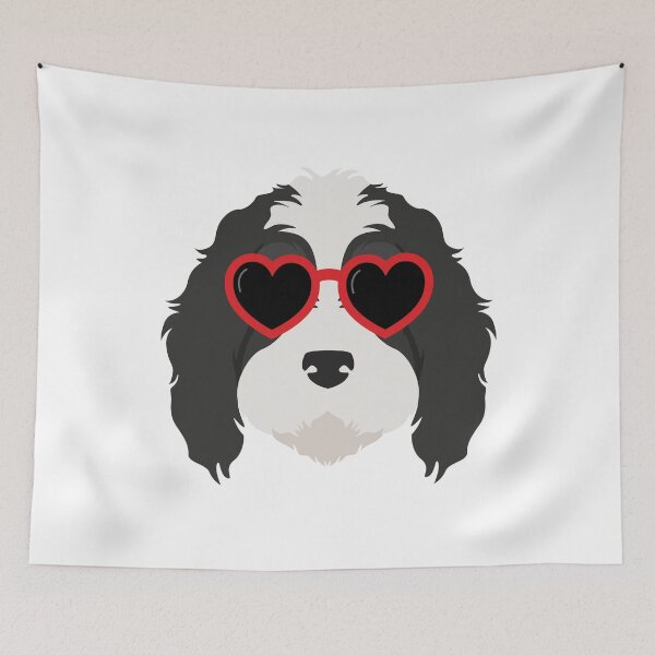 Item preview, Bernedoodle Heart Sunglasses  designed and sold by Beezi Graphix.