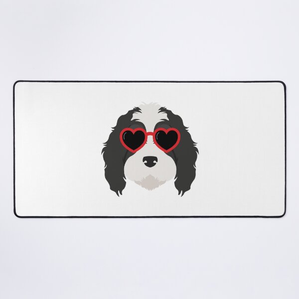 Item preview, Bernedoodle Heart Sunglasses designed and sold by Beezi Graphix.