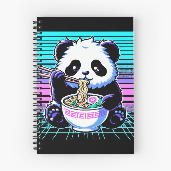 Item preview, Cute Panda Eating Ramen designed and sold by QUOTABLE STICKERS.