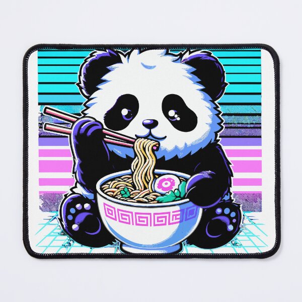 Item preview, Cute Panda Eating Ramen designed and sold by QUOTABLE STICKERS.