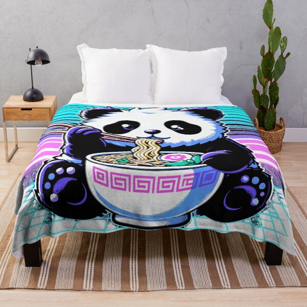 Item preview, Cute Panda Eating Ramen designed and sold by QUOTABLE STICKERS.