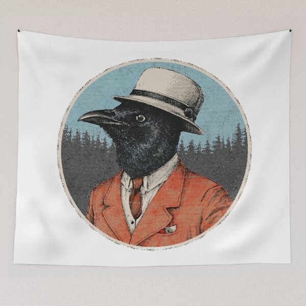 Item preview, The Dapper Crow In A Hat designed and sold by SorryFrog.