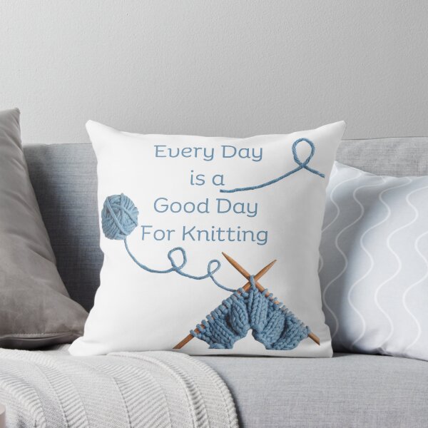 Item preview, Every Day is a Good Day For Knitting designed and sold by LemonRoseKnits.