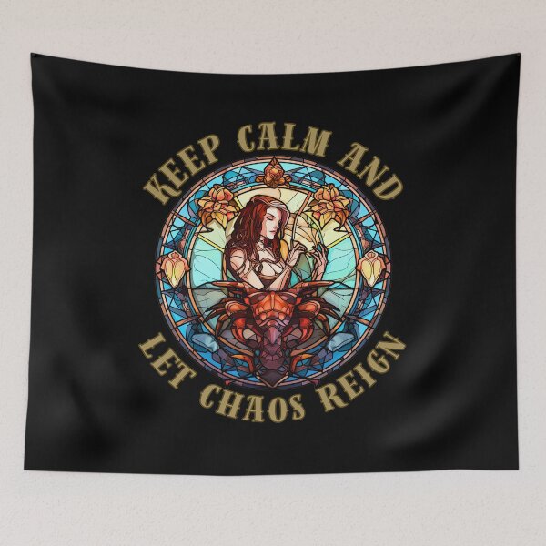 Item preview, Keep Calm And Let Chaos Reign. scorpio symbol designed and sold by ZodiacWonders.