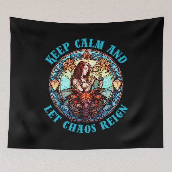 Item preview, Keep Calm And Let Chaos Reign. scorpio traits, designed and sold by ZodiacWonders.