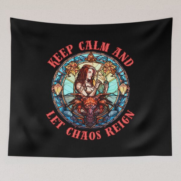 Item preview, Keep Calm And Let Chaos Reign. scorpio star sign designed and sold by ZodiacWonders.