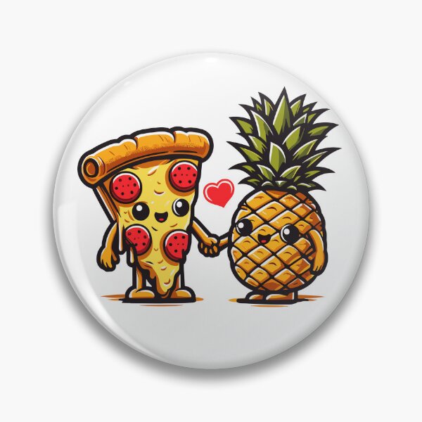 Item preview, Love is Love - Love at First Slice Valentine's Pizza with Pineapple Passion designed and sold by Staatiiart.