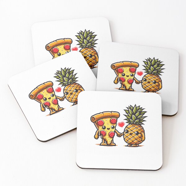 Item preview, Love is Love - Love at First Slice Valentine's Pizza with Pineapple Passion designed and sold by Staatiiart.