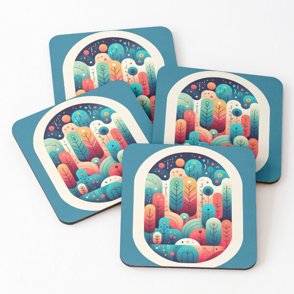 Item preview, Bosque caprichoso colorido encantado designed and sold by SunkenCost.