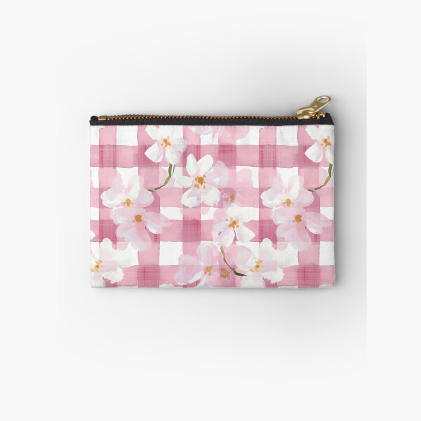 Item preview, Pink Plaid Floral Watercolor designed and sold by ptlsprntsdsgn.