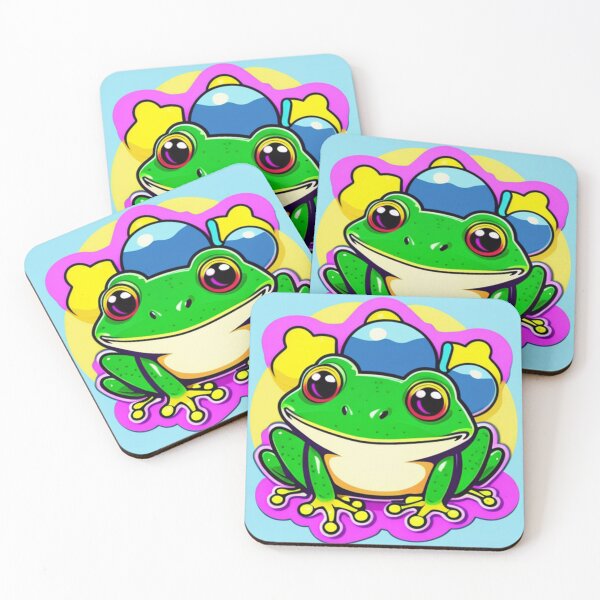 Item preview, Cute frog stickers designed and sold by Flowerslaps.