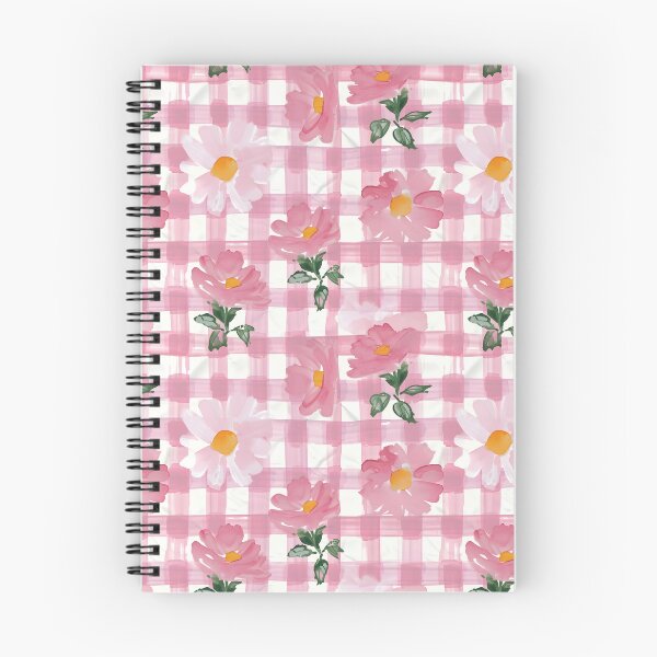 Item preview, Pink Plaid Floral Watercolor designed and sold by ptlsprntsdsgn.