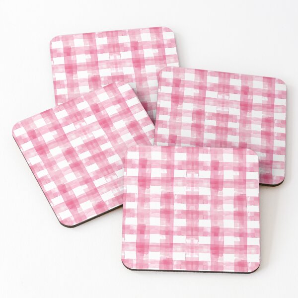 Item preview, Pink Plaid Watercolor Checker designed and sold by ptlsprntsdsgn.