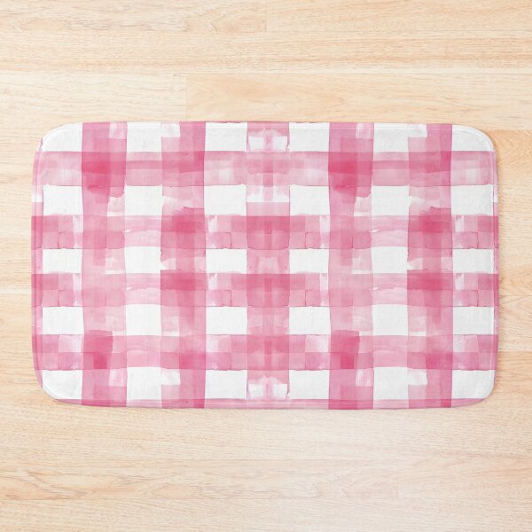 Item preview, Pink Plaid Watercolor Checker designed and sold by ptlsprntsdsgn.