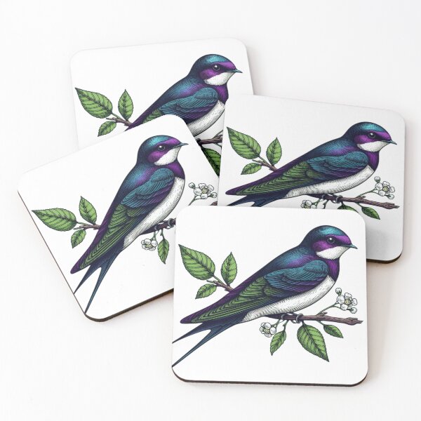Item preview, Violet-Green Swallow bird designed and sold by Roberto Almeida.
