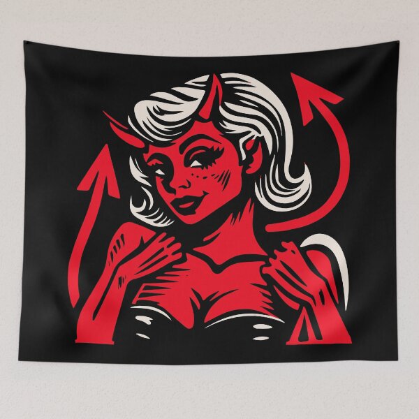 Item preview, Retro Devil Girl designed and sold by Texterns.