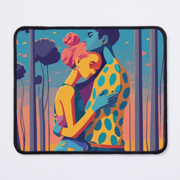 Item preview, Lovers hugging Valentine's Day Artwork designed and sold by Collision19.