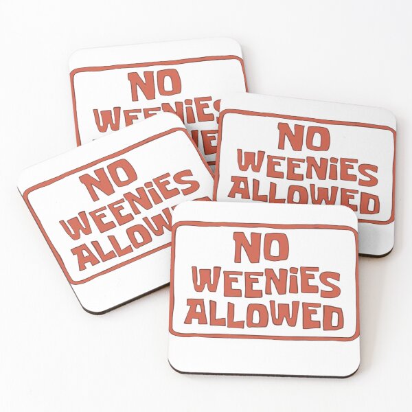 Item preview, No Weenies Allowed Spongebob Sticker Car Decal designed and sold by windowdecals.