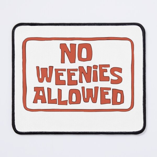 Item preview, No Weenies Allowed Spongebob Sticker Car Decal designed and sold by windowdecals.