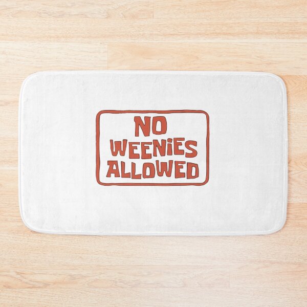 Item preview, No Weenies Allowed Spongebob Sticker Car Decal designed and sold by windowdecals.