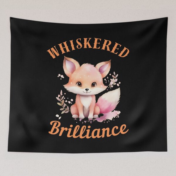 Item preview, Whiskered Brilliance. fox portrait designed and sold by FoxVibes.