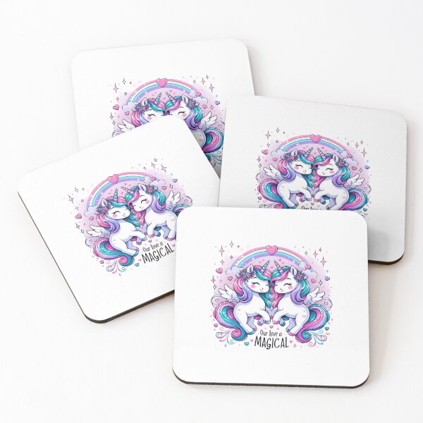 Item preview, Magical Unicorns Valentine designed and sold by creativechaster.