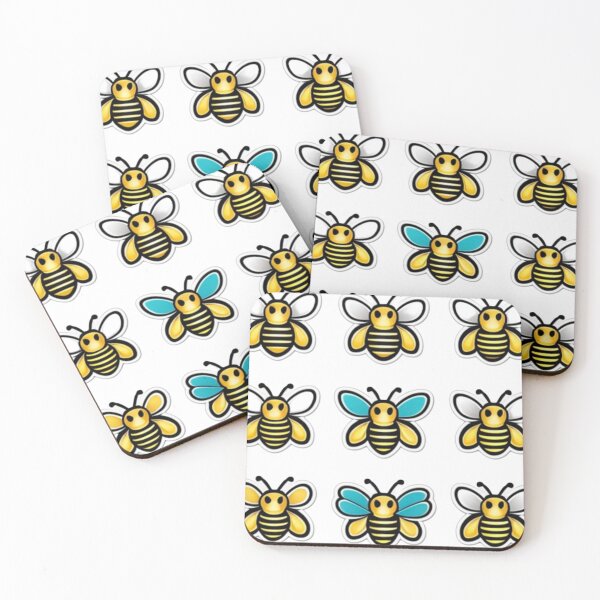 Artikelvorschau, Niedliche Bienenaufkleber entworfen und verkauft von Flowerslaps.
