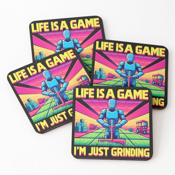 Item preview, Life is a game im just grinding Virtual Grind - Cyber Gamer Life designed and sold by CogniCraft.