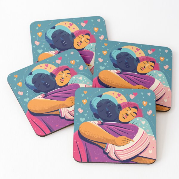 Item preview, Lovers hugging Valentine's Day Artwork designed and sold by Collision19.