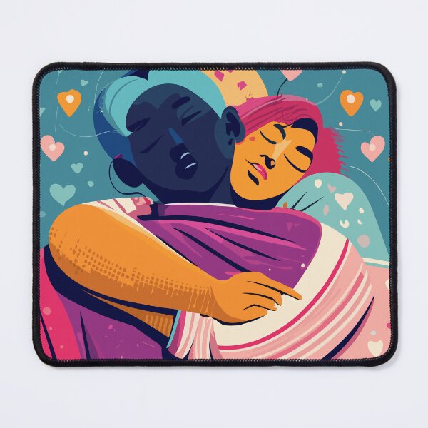Item preview, Lovers hugging Valentine's Day Artwork designed and sold by Collision19.