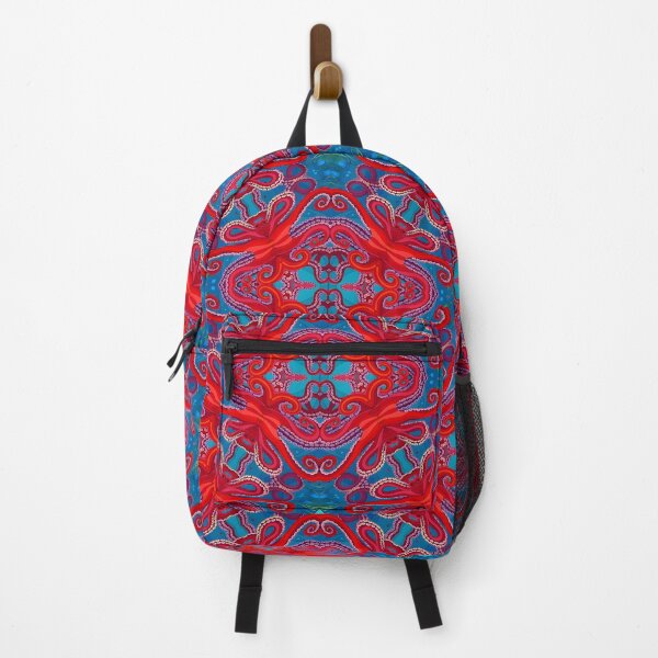 Item preview, Jewelled red and teal paisley and diamond pattern designed and sold by SophieClimaArt.