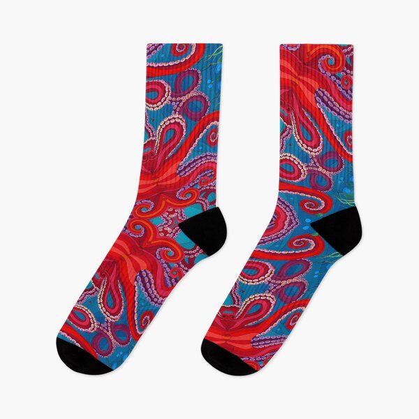 Item preview, Jewelled red and teal paisley and diamond pattern  designed and sold by SophieClimaArt.