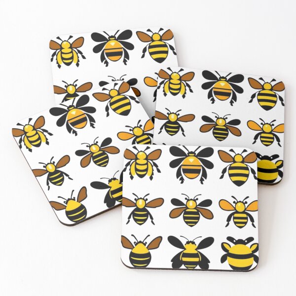 Artikelvorschau, Niedliche Bienenaufkleber entworfen und verkauft von Flowerslaps.
