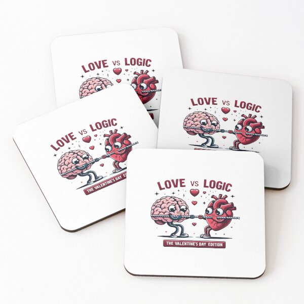 Item preview, Love vs Logic Valentine designed and sold by creativechaster.