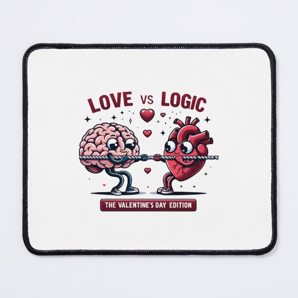 Item preview, Love vs Logic Valentine designed and sold by creativechaster.