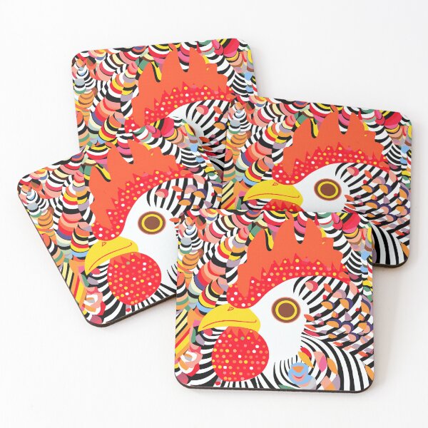 Item preview, Colorful Abstract Rooster designed and sold by EnchantArtCo.
