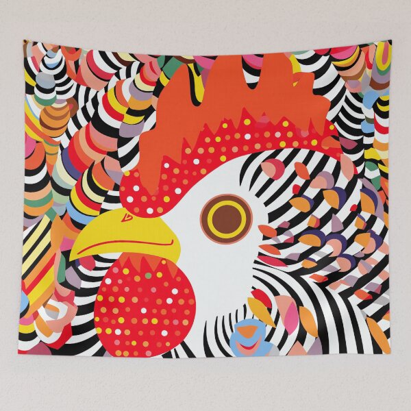 Item preview, Colorful Abstract Rooster designed and sold by EnchantArtCo.