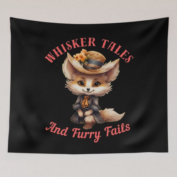Artikelvorschau, Whisker Tales und Furry Fails. Retro-Fuchs entworfen und verkauft von FoxVibes.