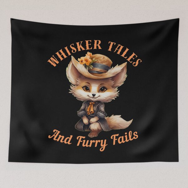 Item preview, Whisker Tales And Furry Fails. fox watercolor designed and sold by FoxVibes.