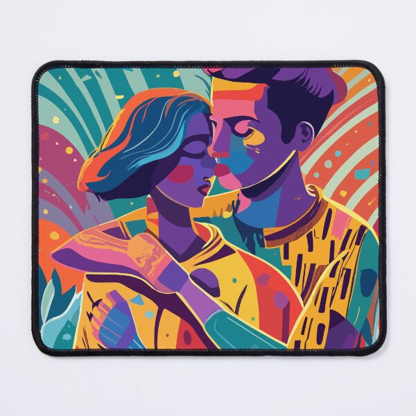 Item preview, Valentine's Day Lovers hugging Artwork designed and sold by Collision19.