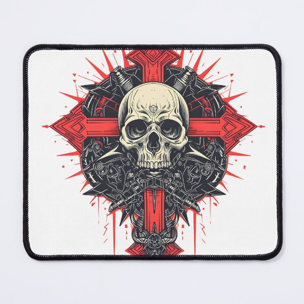 Item preview, Mechanical Skull Gothic Artwork designed and sold by inkArtistryfine.