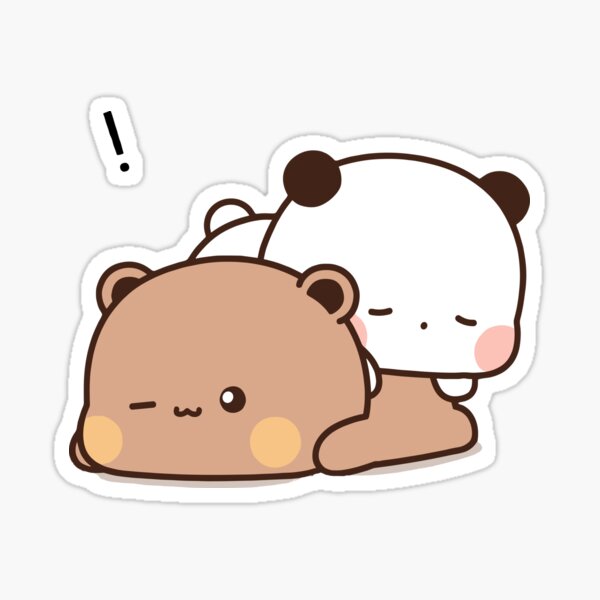 Sticker Vintage Trudi Panda Peluches – Italien, Années 80, Original