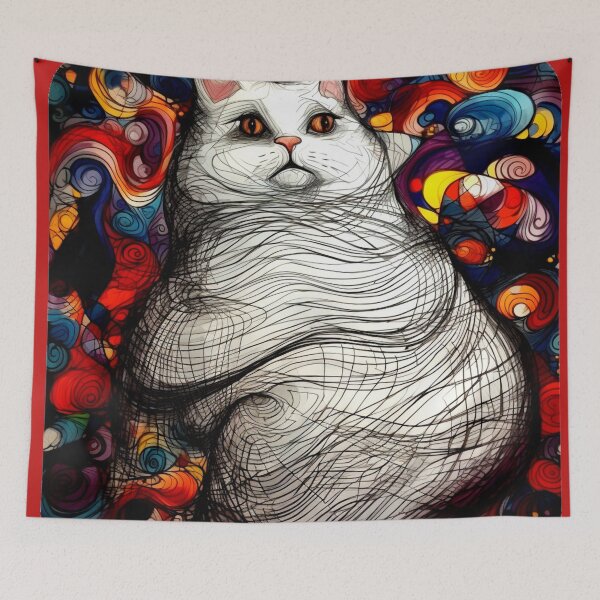 Item preview, Rainbow funny and cheerful kitten. designed and sold by Zofia Sosnecka.