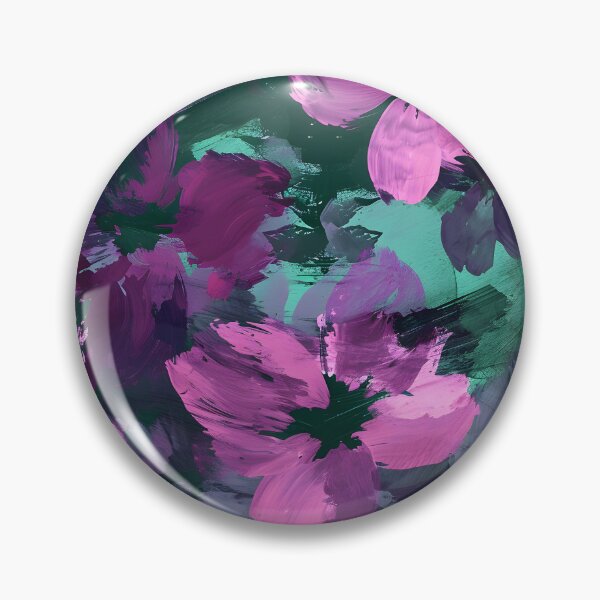 Item preview, Emerald Bloom Abstract Art designed and sold by inkArtistryfine.