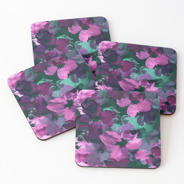 Item preview, Emerald Bloom Abstract Art designed and sold by inkArtistryfine.